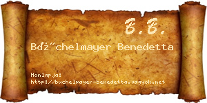 Büchelmayer Benedetta névjegykártya